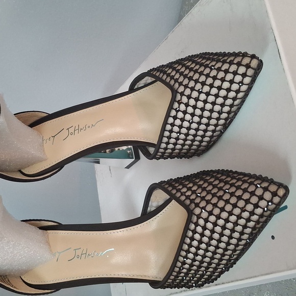 Betsy Johnson Mesh Beaded 'SB-JAD' heels NEW w Box - Picture 2 of 6